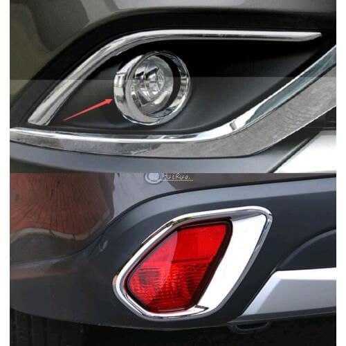 Front &Rear Tail Fog Light Lamp Cover 4pcs For Mitsubishi Outlander 2015 2016
