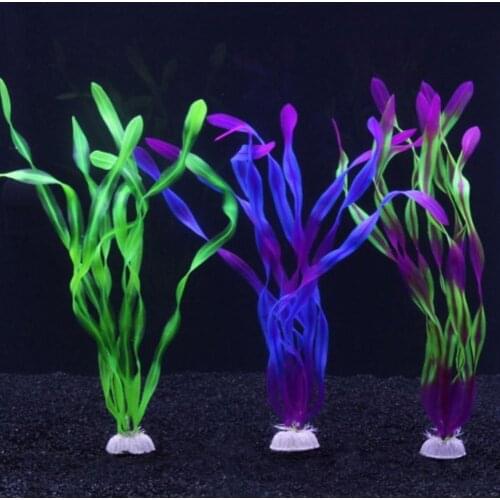 30cm Plastic Simulation Water Grass Artificial Plant Landscape Aquarium Decoration Brightly Colored Fish Tank Landscape Ornament