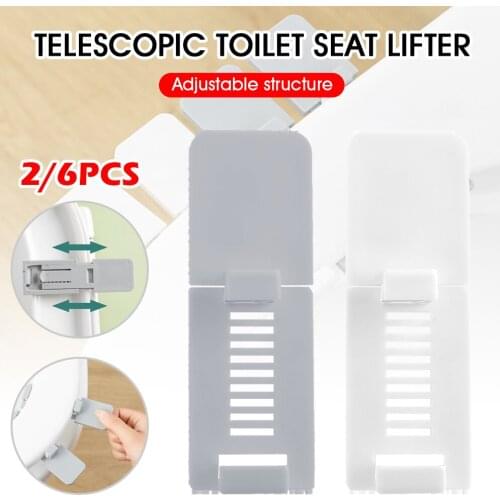 Toilet Seat Lifter Telescopic Toilet Lid Lifter Avoid Touching Portable Toilet Seat Handle No Dirty Hands Bathroom Accessories