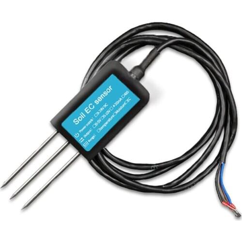 High Precision RS485 Soil EC Conductivity Sensor 3 Pin Salinity Meter