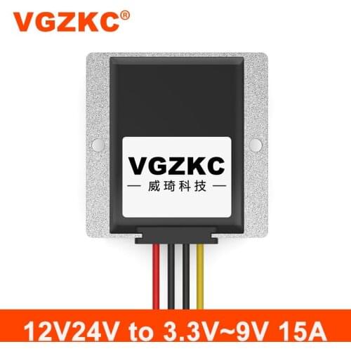 12V-24V to 3.3V 3.7V 4.2V 5V 6V 7.5V 9V 15A DC power converter automotive buck regulator