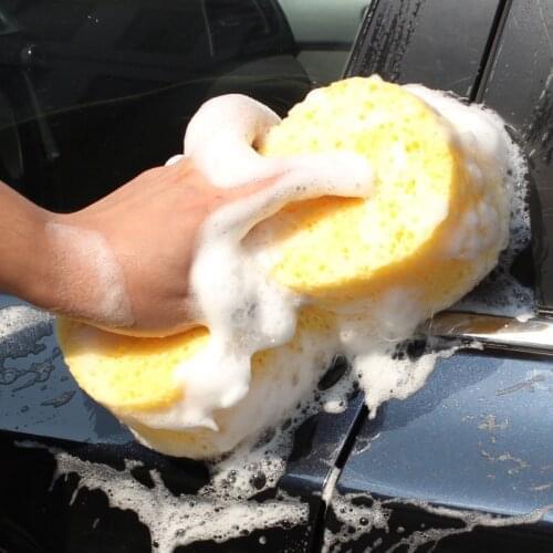 2@# Car Thick Sponge Block Car Supplies Auto Wash Tools Car Beauty Waxing Car Wash Sponge Cloth Large Cleaning Honeycomb Coral