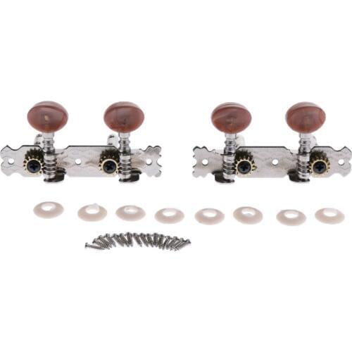 4pcs Guitar Tuning Pegs Tuners String Machine Heads Brown For Ukulele Parts
