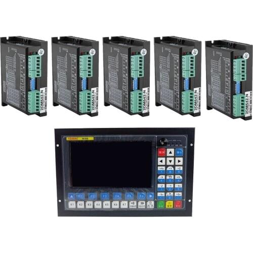CNC Router 5-axis kit 1 pcs 5 Axis Offline CNC Controller M350 1MHz G-Code + 5 pcs 2DM542 Motor Driver