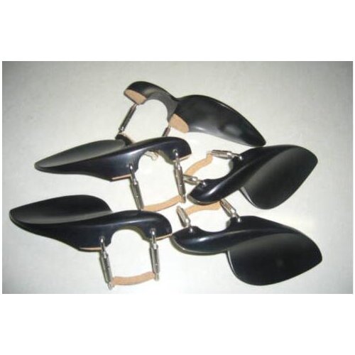 5pcs black ebony violin chinrest 4/4,violin parts #6427,Musical instrument part