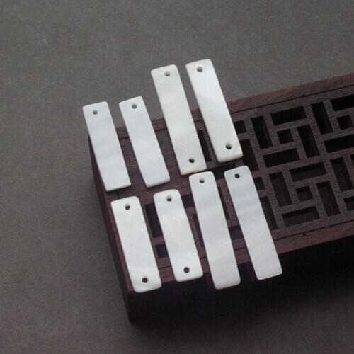 5pcs / bag natural shell simple temperament strip hanging piece star jewelry making DIY necklace hair clip earrings accessories