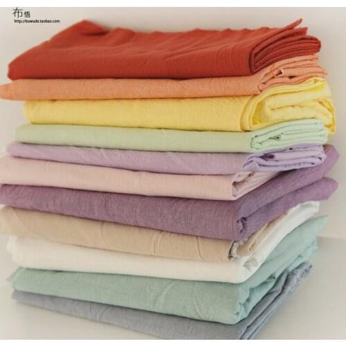 50cm*250cm / Piece, Pure Color Washing, 100% Cotton Bedding Cloth, Bed Sheet, Quilt Cover, Clothing Fabric, DIY Manual Material
