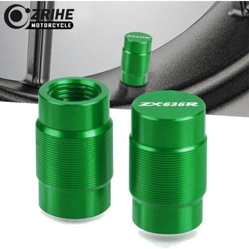 Motorcycle Accessories CNC Couple Aluminum Vehicle Wheel Tire Valve Stem Caps Covers For KAWASAKI Z ZX-636R 2pcs Universal cycle