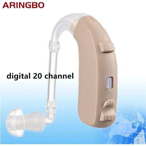 Digital 20 Channel Mini Hearing Aid Intelligent Wireless Sound Amplifiers For Elderly Deaf Ear Rechargeable Hearing Aids