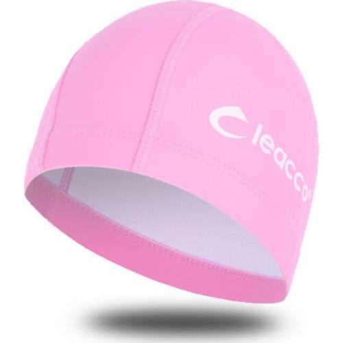 CKAHSBI Swimming Cap Waterproof PU Fabric Protect Ears Cap Long Hair Sports Swim Pool Hat Swimming Caps For Men Women Adults