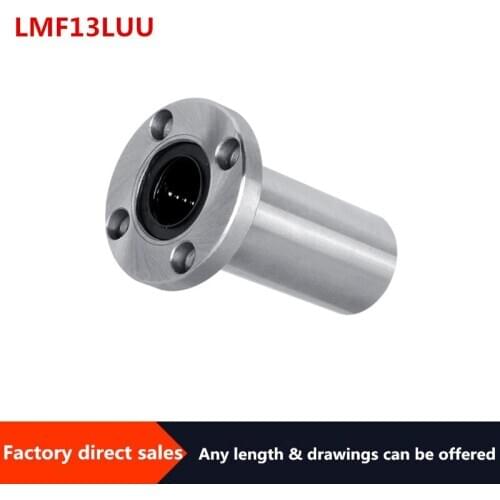 1pc LMF13LUU Long Type Round Flange Linear Bushing linear Bearing for linear shaft CNC 3D printer