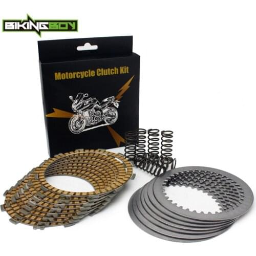 BIKINGBOY DRZ DR-Z 400 00-17 16 15 14 13 12 11 KLX 400 03 04 8 Clutch Paper Friction Plate + 7 Steel Separator Plate + 6 Spring