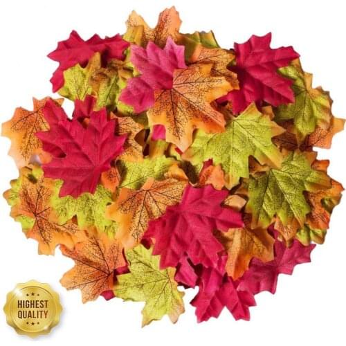 Thanksgiving Maple Leaves Artificial Fall Maple Leaves Garland Halloween Autumn Leaves Decoration Halloween Party Wedding Decor