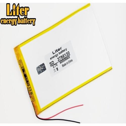 Large capacity 3795130 3.7V tablet battery 6000mah each brand tablet universal rechargeable lithium batteries 3795130