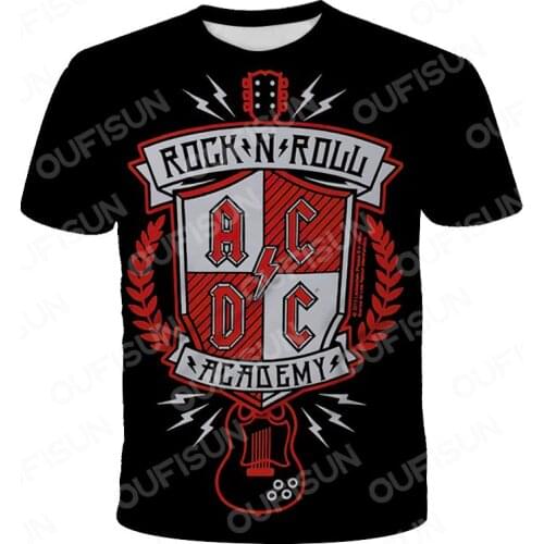 Mens Short-sleeved T-shirt Brand Plus Size Hip-hop T-shirt Metal Rock Band 3d Printing Black T-shirt 2021 Summer Trendy T-shirt