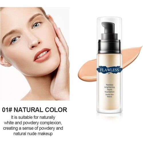 Light Sensing Liquid Foundation Concealer Refreshing Moisturizing Brightening Color Non-floating Makeup Cosmetic TSLM1