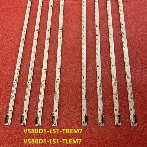 5set=10pcs LED Backlight strip For Toshiba 58L8400U 58PUK6809 Panasonic TX-58AX802B V580D1-LS1-TREM7 TLEM7 V580DK2-KS1