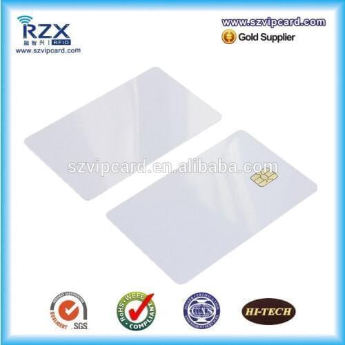 1000PCS 2Kbyte plastic blank card FM24C02 smart contact blank card with low price