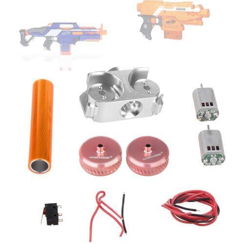 Worker Twill Metal Power Type Flywheel Set for Nerf N-Strike Elite Stryfe Blaster N-Strike Elite Rapidstrike CS-18 Blaster
