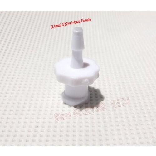 10pk (2.4mm)3/32inch-Barb Female Luer Tapered Syringe Fitting (Nylon) ,Luer Lock Fitting Connector,printer machine part