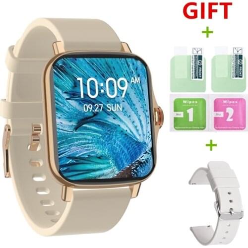 2021 New Smart Watch Men Women Bluetooth Call Heart Rate Monitor DIY Dial 1.69 Inch Screen Smartwatch For Android iOS PK GTS 2