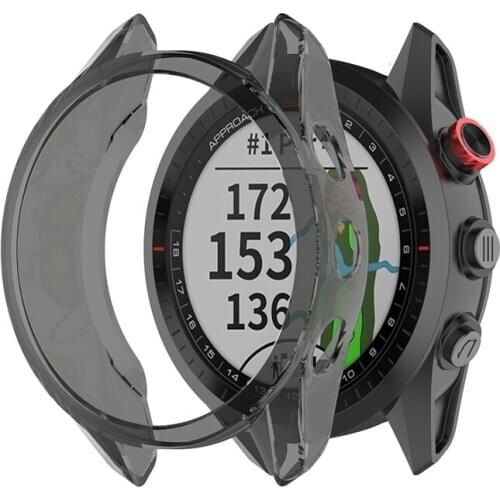 Ultra-Slim Soft TPU Watch Case for Garmin Approach S62 Watch Accessories Protective Shell Transparent Skin Cover Case