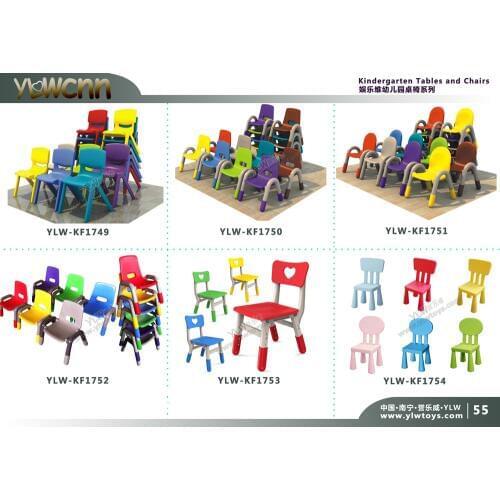 High kindergarten table and chair,nursery school plastic equipment