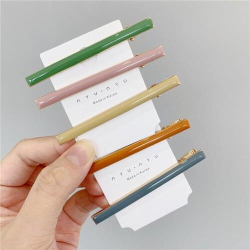 1Pcs New Women Girls Cute Candy Colors Side Clips Hairpins Sweet Barrettes Headband Hair Holder Clips Fashion Hair Accessories