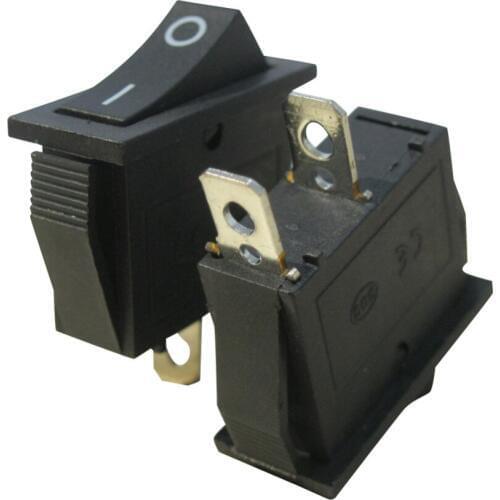 8Pcs AC 250V/15A,125V/20A,Black ON/Off SPST 2 Pin 2 Position Rocker Toggle Switch Snap KCD3-101