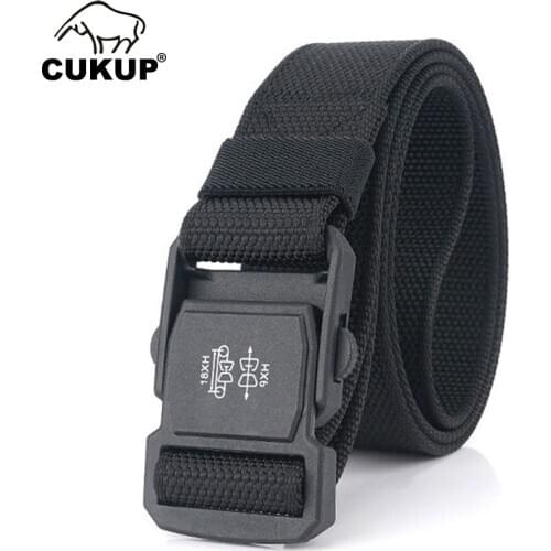 CUKUP 2020 New Design Outdoor Belt Special Soldier Training Nylon Belts for Men 3.8cm Width Clothing Jeans Accessories CBCK191