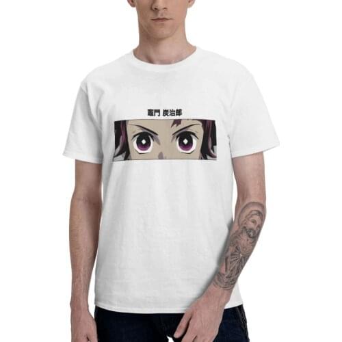 Tanjiro Box Demon Slayer Japanese Anime Tshirts Men Harajuku Tee Tops 100% Cotton T Shirts Short Sleeve Kimetsu No Yaiba T-shirt