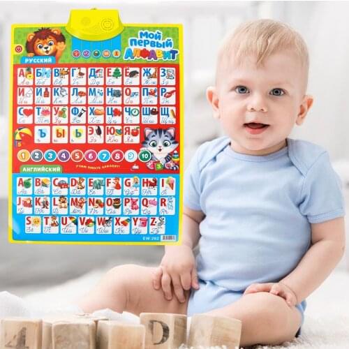 Russian Music Alphabet Talking Poster Russia kids Education toys Electronic ABC single-sided waterproof and wear-resistant
