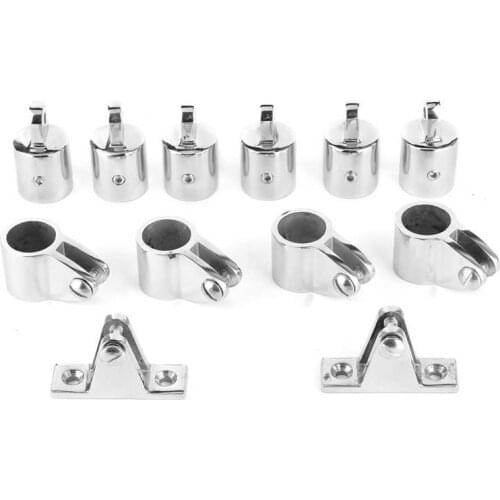 Sponges submersible pump marine parts /set 6 Jaw Slide+4 Eye End +2 Deck Hinge 3‑Bow Bimini Fitting Boat