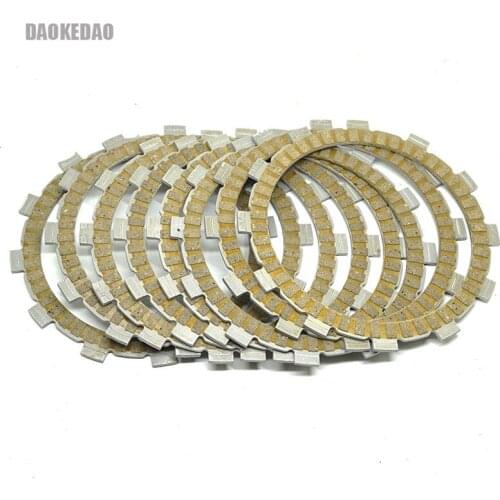 For Kawasaki KLR 650 KL650 KLR650 1996-2011 W650 EJ650 2000-2008 Parts Fiber Clutch Friction Disc Plate Kit 8 PCs Set
