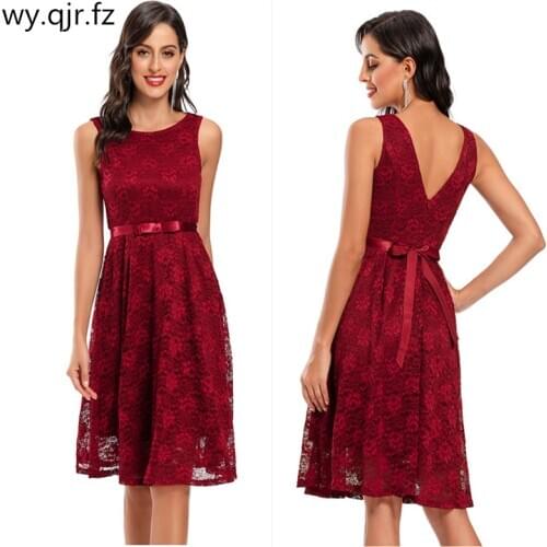 CD-607#Short Bridesmaid Dresses lace Navy blue wine red Apricot wedding party prom dresses wholesale birthday Valentines day