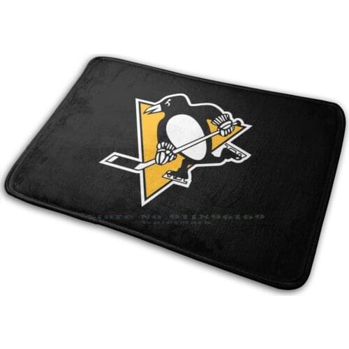 Penguins-Pittsburgh Merch Mat Rug Carpet Anti-Slip Bedroom Entrance Door Mat Logo Penguin