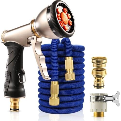 Lightweight Garden Watering Hose Gun Sprinkler Pistol High Pressure Metal Spray Nozzle Car Washing Adjustable Cleaning Sprayer