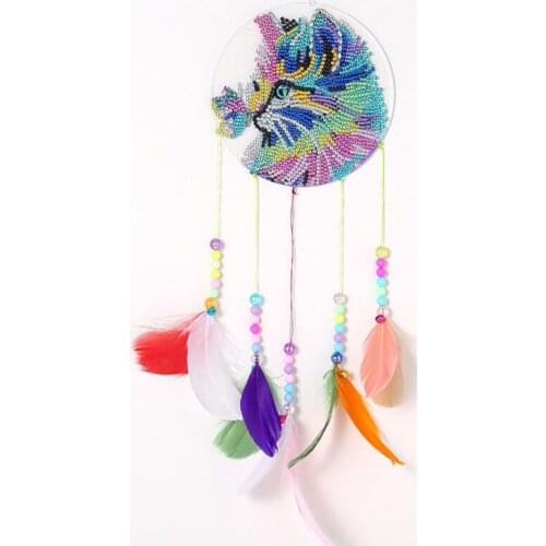 5D Diamond Painting Dream Catcher Wind Chimes Kit For Door Home Wall Decoration Special Shaped Drill Diamond Embroidery Kit