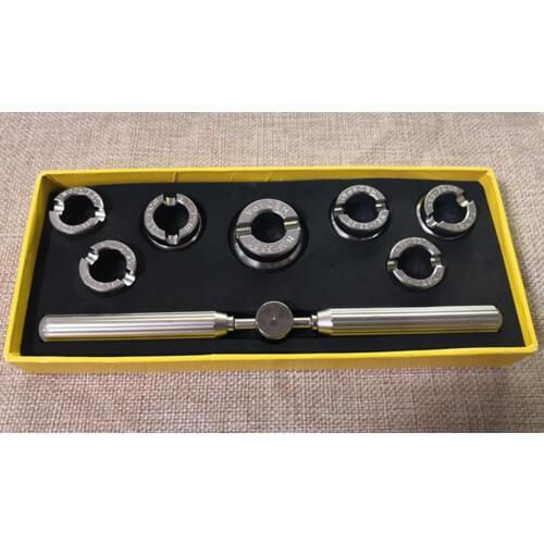 Stainless Steel 5537 5539 size 7 Watch Back Opener Tool Set 30.5mm~36.5mm Watch Case Opener Kit For RLX Watch Repair