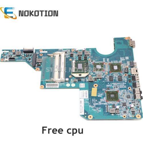 NOKOTION 597673-001 610160-001 610161-001 FOR HP Pavilion G62 CQ62 Laptop Motherboard Socket S1 HD5430M GPU DDR3 free cpu