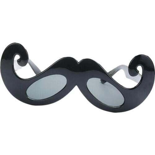 Novelty Black Mustache Shaped Frame Party Sunglasses Fun Toy Cosplay Glasses