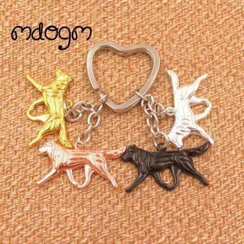 New Cute Husky Dog Animal Gold Silver Plated Metal Pendant Keychain For Bag Car Women Men Girls Boys Love Jewelry K004