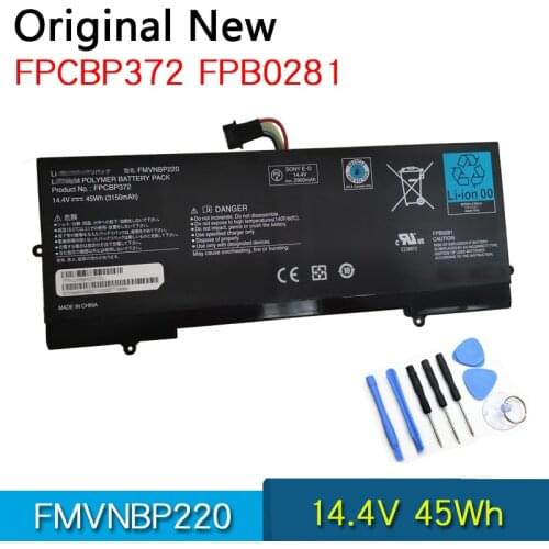 NEW Original FMVNBP220 FPCBP372 FPB0281 Laptop Battery For FUJITSU LifeBook U772 14.4V 45Wh Batteries