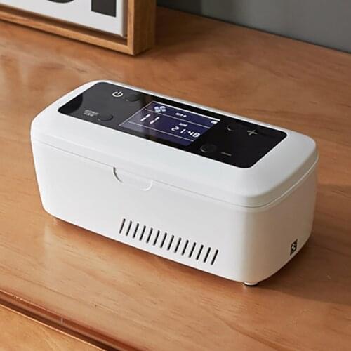 Insulin Refrigerator Portable Diabetic Insulin Storage Cooler Bag Rechargeable Mini Fridge Medicine Ice Box with LCD Display