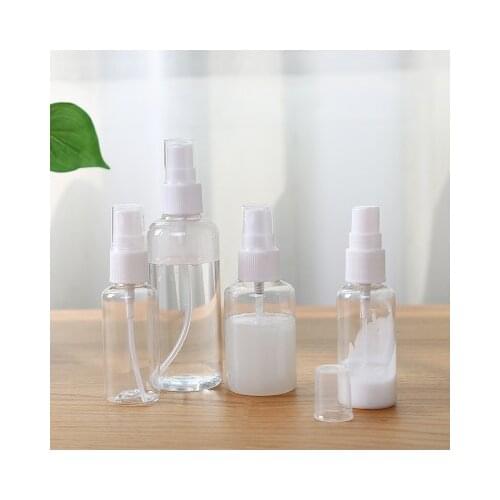 1Pc 30/50/100Ml Transparent Empty Spray Bottle Plastic Mini Refillable Container Empty Cosmetic Containers Refillable Bottles