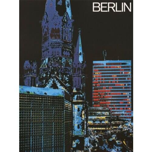 TRAVEL TOURISM GERMANY BERLIN LARGE Art print Silk poster Home Wall Decor