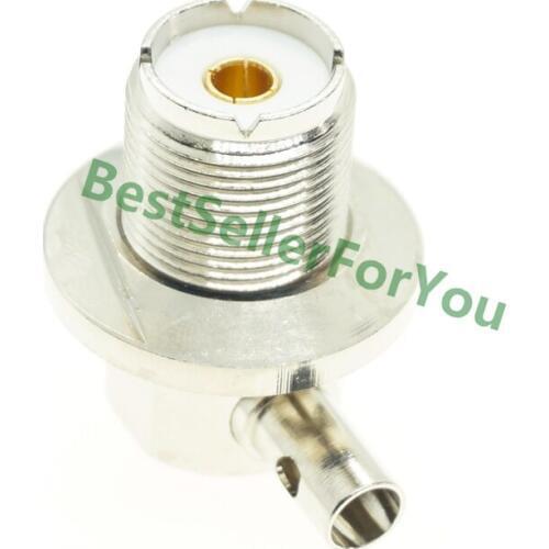 UHF Female SO239 SO-239 Jack Right Angle Solder 2 hole Connector 90 degree LMR195 RG58 RG400 RG142 Cable b