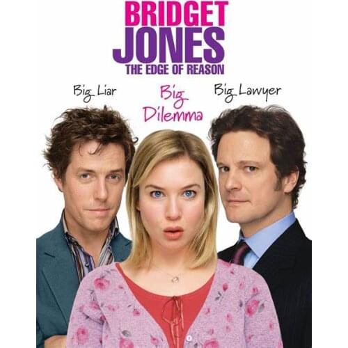 6style Choose Bridget Jones Diary Movie Art Film Print Silk Poster for Your Home Wall Decor 24x36inch