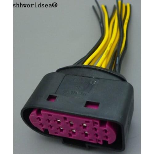 Shhworldsea 1pcs 14 Pin/Way 1.5mm 3.5mm Car Xenon Headlight Lamp Plug Connector Socket Housing