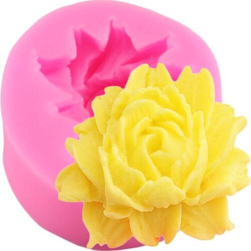 Chrysanthemum Flower Silicone Mold 3D Craft Soap Resin Clay Molds Chocolate Candy Cupcake Topper Fondant Cake Decorating Tools